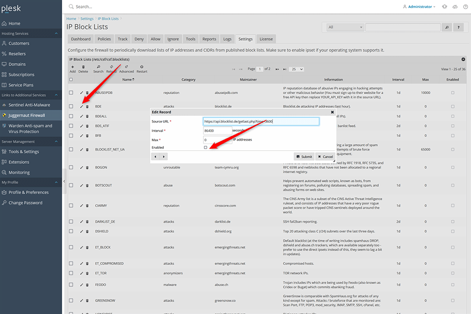 IP Blocklists