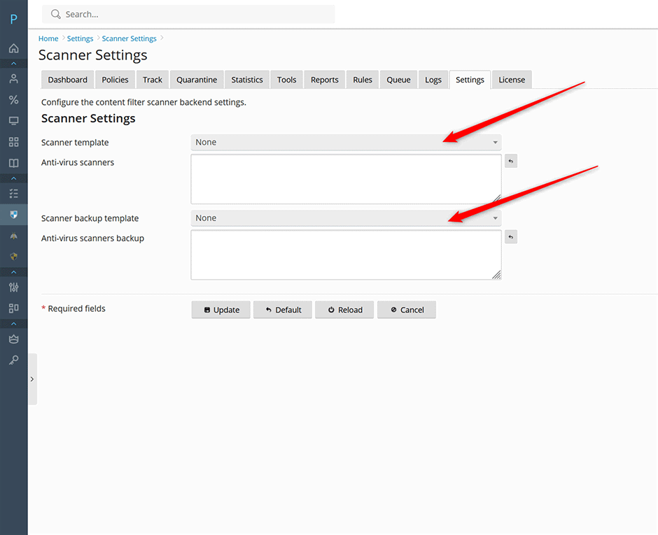 Scanner Settings