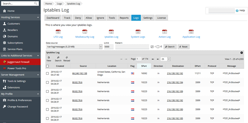 Iptables Log