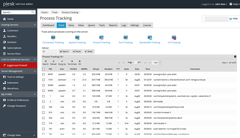 Process Tracking - Click to view