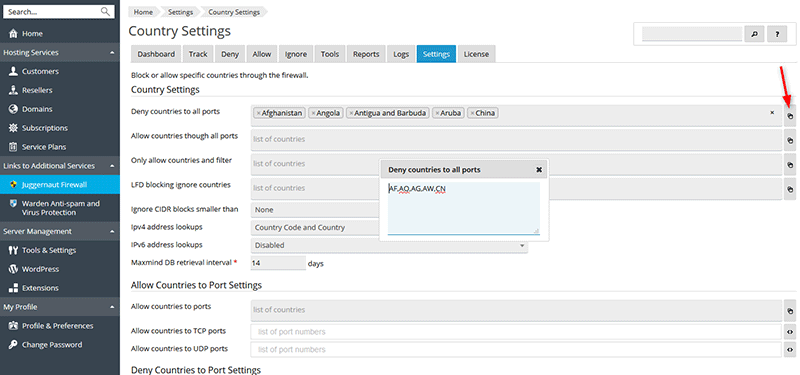 Country Settings Improvements