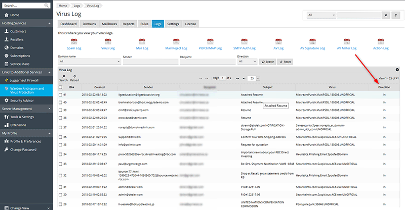 Virus Log