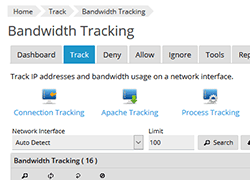 Bandwidth Tracking