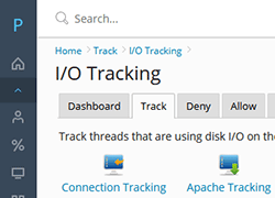 Disk I/O Tracking