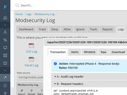 ModSecurity Auditing