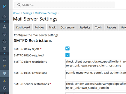 Postscreen Defense Layer